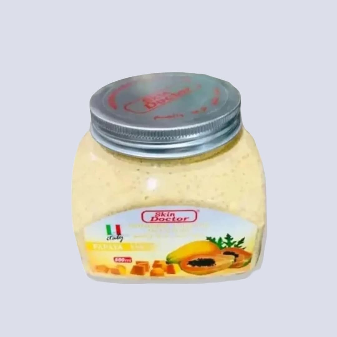 Skin Doctor Papaya Whitening Face & Body Scrub (500ml)
