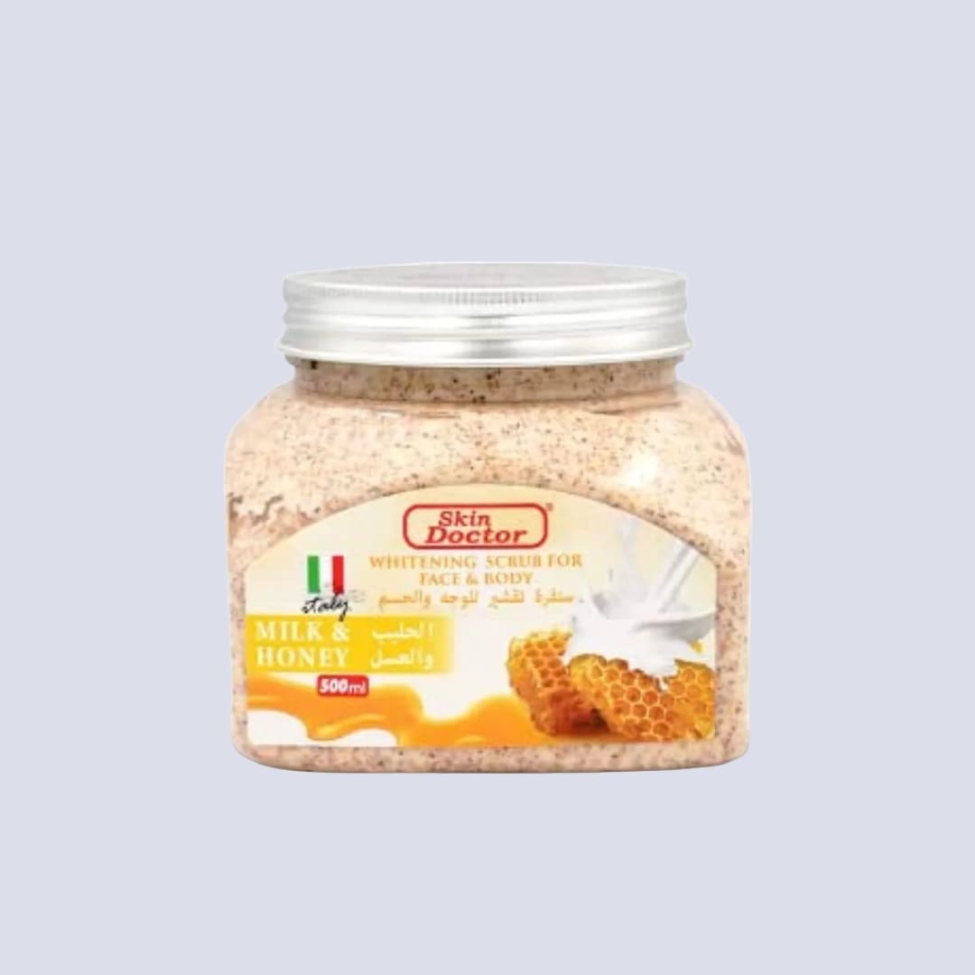 Skin Doctor Milk & Honey Whitening Scrub for Face and Body