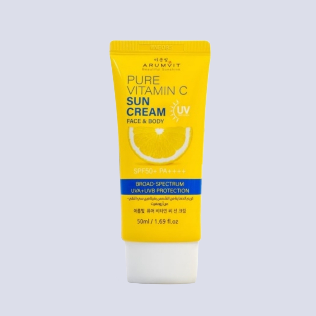 Aromvit Pure Vitamin C Sunscreen Cream SPF50+ for Face & Body