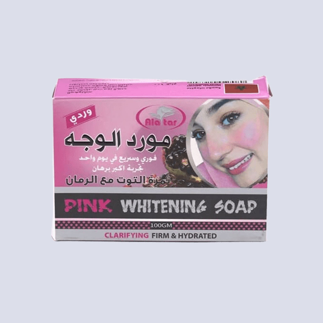 Al Attar Pink Facial Blush Soap with Berry & Pomegranate Extract - 100g