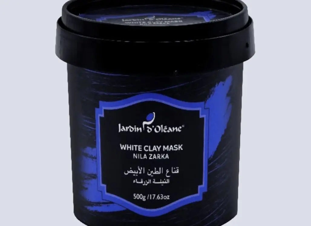 قناع الطين الأبيض من Gardin d`Oleane بالنيلة الزرقاء
