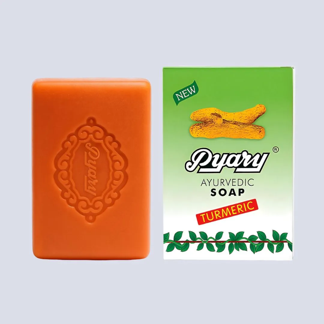 Pyary Ayurvedic Turmeric Soap 75g – Handmade Herbal Soap