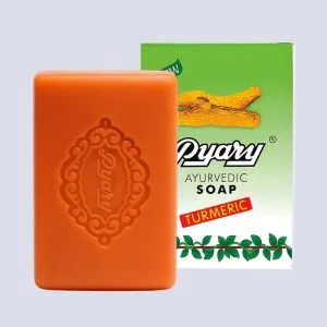 Pyary Ayurvedic Turmeric Soap 75g – Handmade Herbal Soap