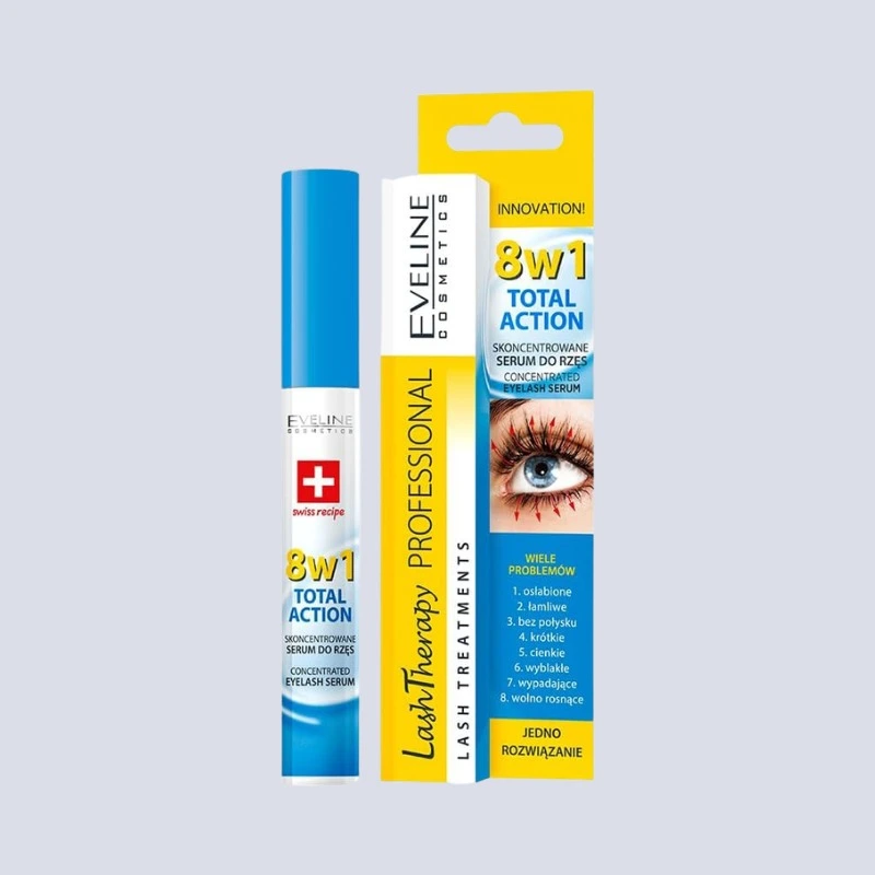 Eveline 8in1 Total Action Concentrated Eyelash Serum