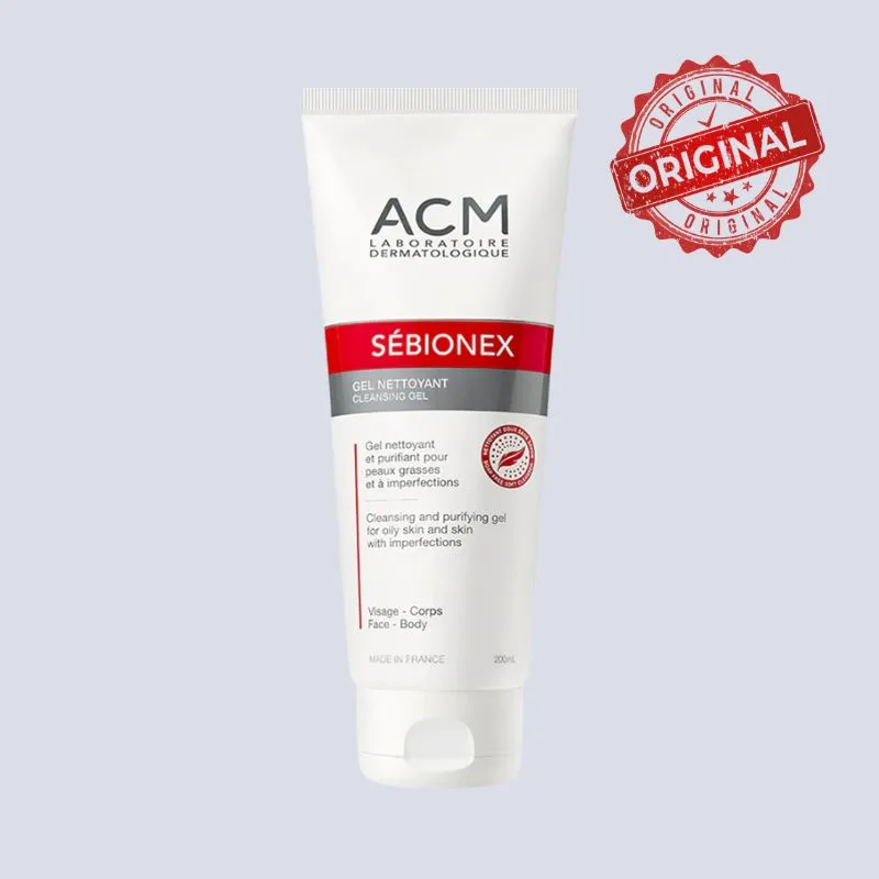 ACM Sébionex Cleansing Gel - Purifying Cleanser for Oily & Blemish-Prone Skin (200ml)