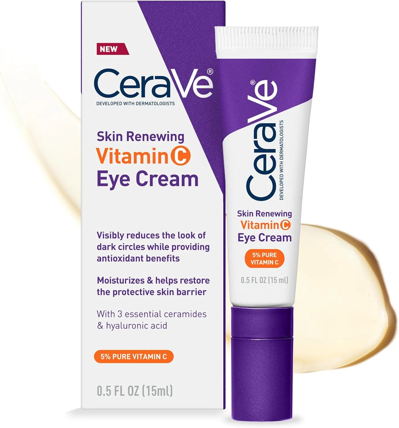 CeraVe Skin Renewing Vitamin C Eye Cream - Brightening & Anti-Aging (15ml)