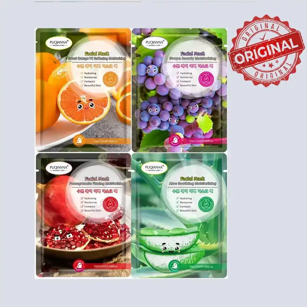 Puqianna Hydrating Extracts Sheet Masks 25ml