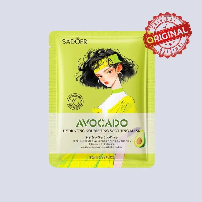 Sadoer Avocado Hydrating & Soothing Facial Mask (25g)
