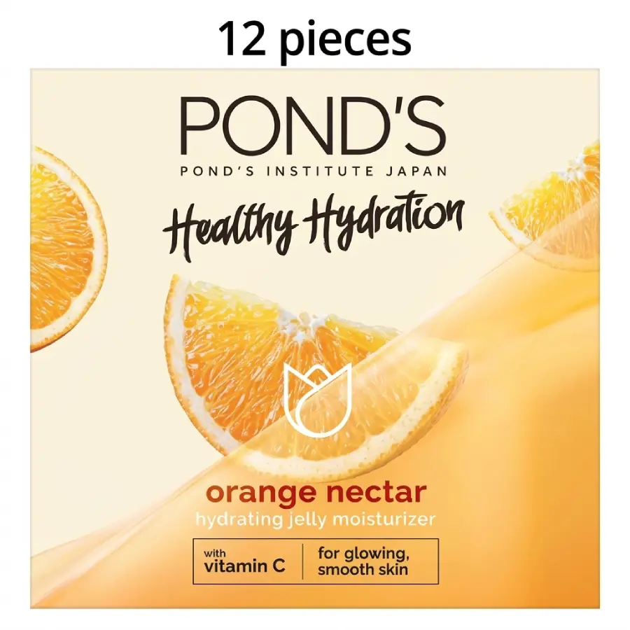 Pond's Healthy Hydration Orange Nectar Hydrating Jelly Moisturizer - Pack of 12