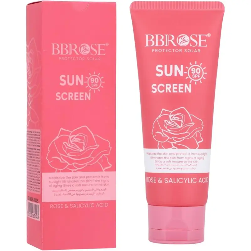 BBROSE Sunscreen Protector Solar SPF 90 Rose & Salicylic Acid